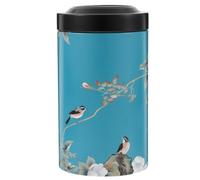 POPETPOP Boîte Rangement Thé Vrac En Métal Hermétique Avec Couvercle Pot À Thé Pour Feuilles De Grains De Café Bonbons Snacks Conteneur De Rangement Cuisine 14.50X8.00X8.00cm