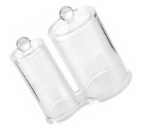 POPETPOP Boîte Transparente pour Cotons-tiges et Disques Démaquillants Organisateur de Salle de Bain