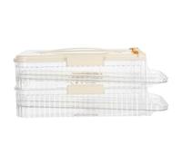 POPETPOP Boîte Œufs Réfrigérateur Transparente avec Couvercle Organisateur Automatique à Roulement Œufs pour Cuisine et Frigo Compacte