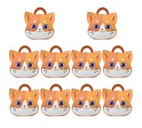 POPETPOP Boîtes à Dragées Coffrets Présents Mignons 10 de Chat en Papier Pliables pour Friandises, pour Thanksgiving et Shower