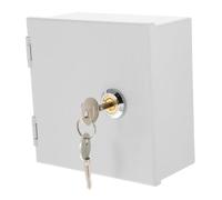 POPETPOP Boîtier Étanche Acier Inoxydable pour Prises Électriques Extérieures avec Serrure et Clé Protection Vol et Éclaboussures pour de Recharge et Interrupteurs