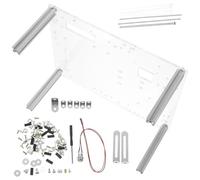 POPETPOP Boîtier PC Ouvert Support Transparent Compact pour Itx/Uatx, Châssis à Unique Compatible, Accès Facile Mère, pour Tests et Assemblage Informatique