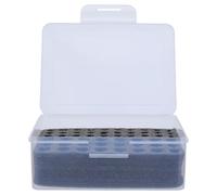 POPETPOP Boîtier pour Piles AA et AAA Transparent avec Inserts en Mousse Noire Boîte de Rangement Étanche à Plusieurs Compartiments Organiseur Portable pour Maison et Bureau