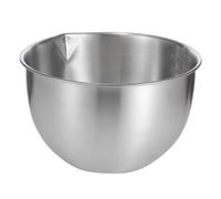POPETPOP Bol à Battre les Œufs en Acier Inoxydable Gradué, Profond, Argenté | Bord Lisse sans Bavures, Grosse Capacité, Préparation et Service Polyvalents, pour Salades, Fruits, Chips