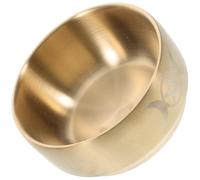 POPETPOP Bol à Parfum en Laiton Brûleur Intégré, Coupe d'Offrande et Décoration Triple Lune, pour Rituels Spirituels et Pratiques de Prière