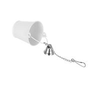 POPETPOP Bol Alimentaire Suspendu pour Cage à Perroquet avec Clochette Petit Distributeur Alimentaire Métal pour Perruches Calopsittes et Petits Oiseaux Support Hygiénique Antidéversement