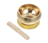 POPETPOP Bol Chantant de Fait Main avec et Coussin Instrument Bouddhiste pour Relaxation Yoga Prières et Décoration Zen à Domicile