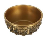 POPETPOP Bol Décoratif Feng Shui en Cuivre 11 Cm, Bol au Trésor Doré 402 G, Accessoire de Décoration Intérieure pour Salon et Entrée, Symbole de Prospérité et Chance
