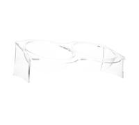 POPETPOP Bol Double Acrylique Transparent pour Chaton et Chiot Stable Anti-Renversement pour Nourriture et Eau Adapté Hauteur du des Animaux pour Chats Intérieur et Petits Chiens