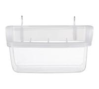 POPETPOP Bols à suspendre pour cage à oiseaux - Mangeoire à suspendre pour oiseaux - Bol d'alimentation en plastique - Distributeur d'eau - Bol de nourriture pour oiseaux - Accessoires de cage pour