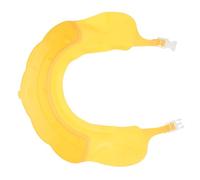 POPETPOP Bonnet de Garçon Fille Silicone Réglable Protection Oreilles Imperméable Chapeau Lavage Cheveux Garçon Fille Capuchon Bain Anti-eau pour Tout-petits Jaune Couronne
