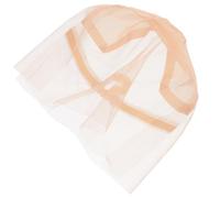 POPETPOP Bonnet Tissu Élastique Sangle Ajustable Beige en Dentelle de Postiche sans Colle, Confortable pour Femmes, pour Coiffures et Extensions