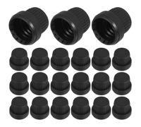 POPETPOP Bouchons de Rechange pour Flacons D’huiles Essentielles 18 Dents, Lot de 30 Pièces, Bouchons Distributeurs en Pp Solide, Compatibles 5-100 Ml, Fermeture Antivol, Usage