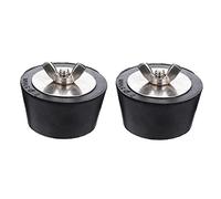 POPETPOP Bouchons D'hivernage pour Piscine 51 Mm Lot de 2, Bouchons D'expansion Étanches en Caoutchouc Vis INOX, Protection Antigel pour Tuyauterie de Retour Piscine en Hiver