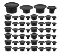 POPETPOP Bouchons en Plastique Ronds pour Trous 5/6/8/10 MM 200 Pcs Cache-Trous pour Meubles Armoires Placards Protection Anti-Poussière Rénovation Facile