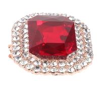 POPETPOP Boucle de Chaussure pour Talons Hauts, Décoration Élégante et Raffinée en Alliage Rouge Détachable pour Mariage