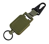POPETPOP Boucle Rétractable Heavy Duty avec Câble Extensible Attache Plastique et pour Sac Ceinture et Porte Clés Résistante et Pratique pour Usage