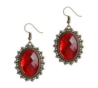 POPETPOP Boucles D’oreilles Pendantes Vintage En Métal Grandes Pierres Précieuses Rétro Pour Femmes Élégantes Usage Quotidien Et Occasions Spéciales