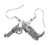 POPETPOP Boucles D'oreilles Cowgirl Pendantes Western Pour Femmes, Accessoires Occidentaux En Alliage Léger, Style Champêtre, Fête Et Usage Quotidien