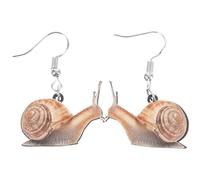 POPETPOP Boucles d'Oreilles Pendantes Escargot Dessin Animé pour Femme et Adolescente Légères et Esthétiques 1 Paire à Crochet Mignon Bijoux pour Usage Quotidien et Occasions Spéciales