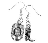 POPETPOP Boucles Oreilles Pendantes Cowgirl Chics Western pour Femmes Accessoires Créatifs Élégants pour Fêtes et Tenues Décontractées