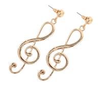 POPETPOP Boucles Oreilles Pendantes Musique pour Femmes Design Exagéré Note de Musique Artistique Style Rétro Littéraire Bijoux Légers et Confortables pour Occasions Spéciales