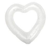 POPETPOP Bouée de Natation Gonflable Forme Cœur avec Paillettes Anneau Flottant et Portable pour Piscine Plage Couleur Aléatoire