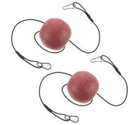 POPETPOP Bouée Flottante avec Connecteurs Modulaires Non Absorbants en PVC Rouge Lot de 2 Pièces pour Kayak et Piscine Pêche par Matinée Brumeuse