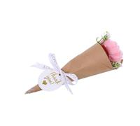 POPETPOP Bougie Parfumée Mini de Rose, Cire de Soja, Portable