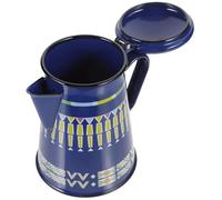 POPETPOP Bouilloire Émaillée Bleue pour Maison Résistante et Facile à Nettoyer Compatible Induction Gaz et Électrique Théière Multifonction pour Café et Thé