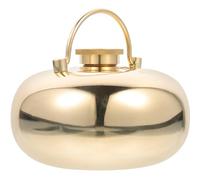 POPETPOP Bouillotte en Laiton Portable 0,8l pour Réchauffer les Mains et Soulager Douleurs, Design Compact pour Se Blottir au Lit en Hiver