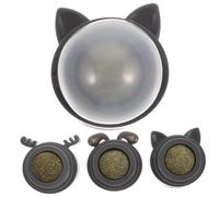 POPETPOP Boule d 39 Herbe à Chat Rotative 3pcs Jouet à Créatif Balle en Matériau Sain Adapté Aux Chats Et Chiens Animaux De Compagnie