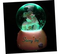 POPETPOP Boule De Cristal Musicale Licorne 80 Lumière LED Décorative, Ornement en Cristal Transparent, Présent Féerique pour Salon Chambre, Accessoire Décoratif sans Pile