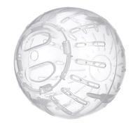 POPETPOP Boule d'exercice Transparente pour Hamster Nain Ventilation en Plastique Sûr, Diamètre 10 Cm, Jouet D'activité pour Petits Animaux de Compagnie et Rongeurs