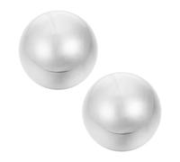 POPETPOP Boules de Baoding en Acier Inoxydable 70 Mm Boules de Massage Thérapeutiques Portables pour Relaxation Mains et Exercices de Fitness Adultes et Sportifs