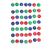 POPETPOP Boules Numérotées de Loto en Plastique Coloré Lot de 1 Sachet pour Tirage au Sort Mark Six Boules de Bingo Compatibles pour Tombola et Fête Balle Plastique Résistante et