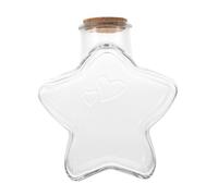 POPETPOP Bouteille à Souhaits en Verre Bouchon Liège, Bocal Décoratif Résistant à l'usure, Facile à Transporter, pour Décoration et DIY