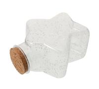 POPETPOP Bouteille à Souhaits Luminiscente Verre Transparent avec Bouchon Liège DIY Flacon à Messages et Objets Petite Bouteille de Pratique pour Pierres Colorées