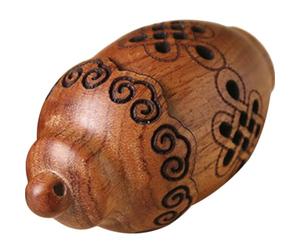 POPETPOP Bouteille Diffuseur en Bois Sculpté Creuse Marron Pendentif Aromatique, pour Boules Parfumées et Huiles Essentielles, Décoration Maison Élégante