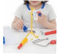 POPETPOP Bouteille Perfusion pour Garçon Fille Accessoire Jeu Imitation Médecin et Réaliste Coloris pour Jeu de Rôle Infirmier et Vétérinaire Malette Garçon Fille