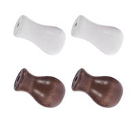 POPETPOP Bouton Aveugle en Bois Blanc 4 Pièces pour Réparation de Stores