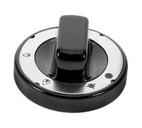 POPETPOP Bouton de Commande pour Réchaud à Gaz en Abs Noir, Résistant à Haute Température, Design Moderne et Sophistiqué, Compatible Plaques de Cuisson et Barbecue Terrasse