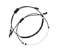 POPETPOP Bracelet de Couple Corde Tressée Bracelet Ajustable pour Relation Assortie sans Marque