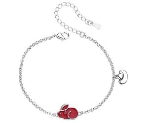 POPETPOP Bracelet Humeur Pour Femme Breloque Lapin Chinois Chaîne Ajustable Couleur Changeante Selon Température Cadeau Anniversaire Saint-valentin