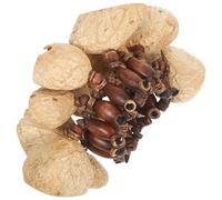 POPETPOP Bracelet Shaker Coquilles Naturelles Percussion Africaine Léger Portable Multi-couches Style Tribal pour Danse Yoga Fête