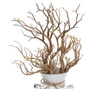 POPETPOP Branches Décoratives Artificielles en Plastique Branches Réalistes et Solides Lot de 6 Haute de 35 Cm pour Décoration de Table Salon ou Chambre