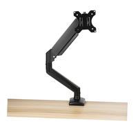 POPETPOP Bras de Moniteur 13-32 Pouces en Alliage D’Aluminium Noir | Support à Ressort à Gaz, Fixation par Pince Incluse, Charge 2-9kg et Épaisseur de Bureau Inférieure à 65mm