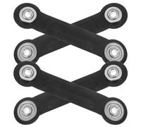 POPETPOP Bras de Remplacement pour Planeur en Fer Noir Solide Roulement à Rotation Lisse pour Meubles de Patio Extérieur et Fauteuil Suspendu