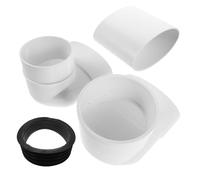 POPETPOP Bride de Drainage, Raccords de Tuyau D'évacuation des Toilettes en Pvc Blanc, Universal Fit, Installation Flexible, Étanchéité Renforcée, pour Tuyau D'évacuation et Drain, Salle