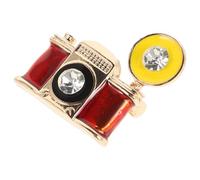 POPETPOP Broche Appareil en Émail, Accessoire Photographie Polyvalent pour Photographe, Décoration Vintage pour Paquet et Vêtements, pour Passionnés